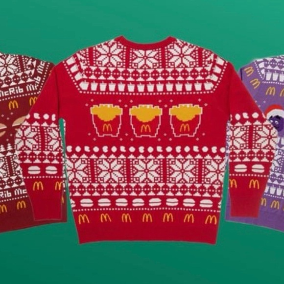 McDonald's Other - McDonald's Festive Red Crewneck Sweater